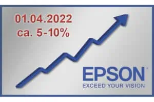 Preissteigerung Epson 01042022