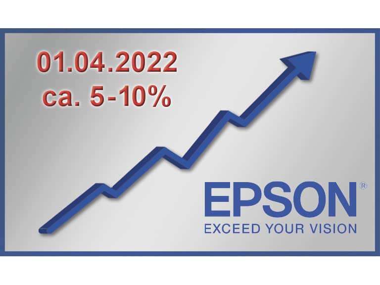 Preissteigerung Epson 01042022