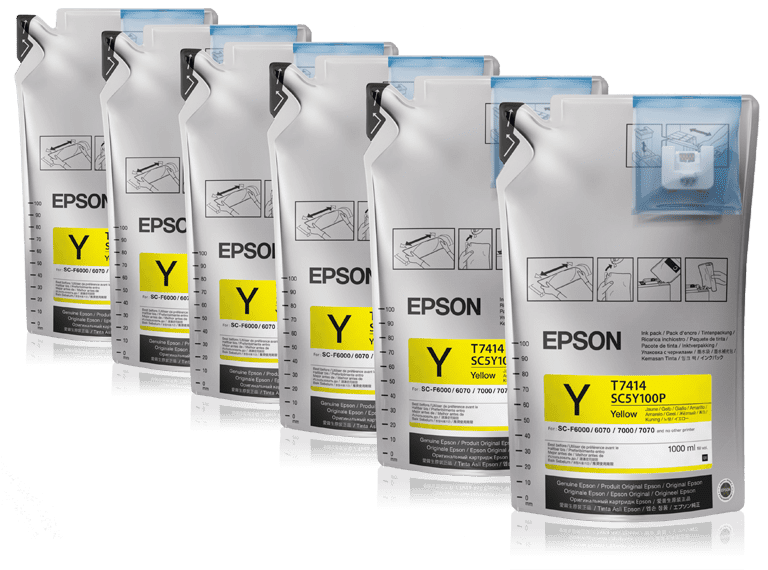 Epson Tinte Sublimation gelb C13T741400 6er