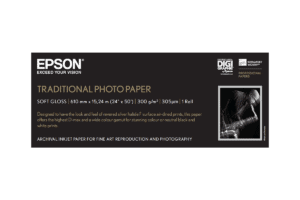 EPSON Traditional Photo Paper - 24″ (61,0 cm) x 15 Meter