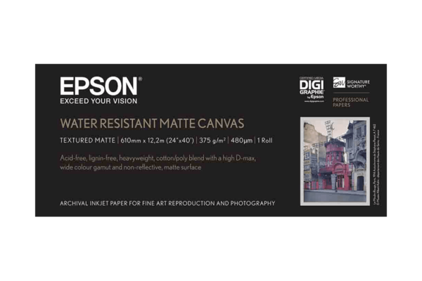 EPSON WaterResistant Matte Canvas - 24″ (61,0 cm) x 12,2 Meter