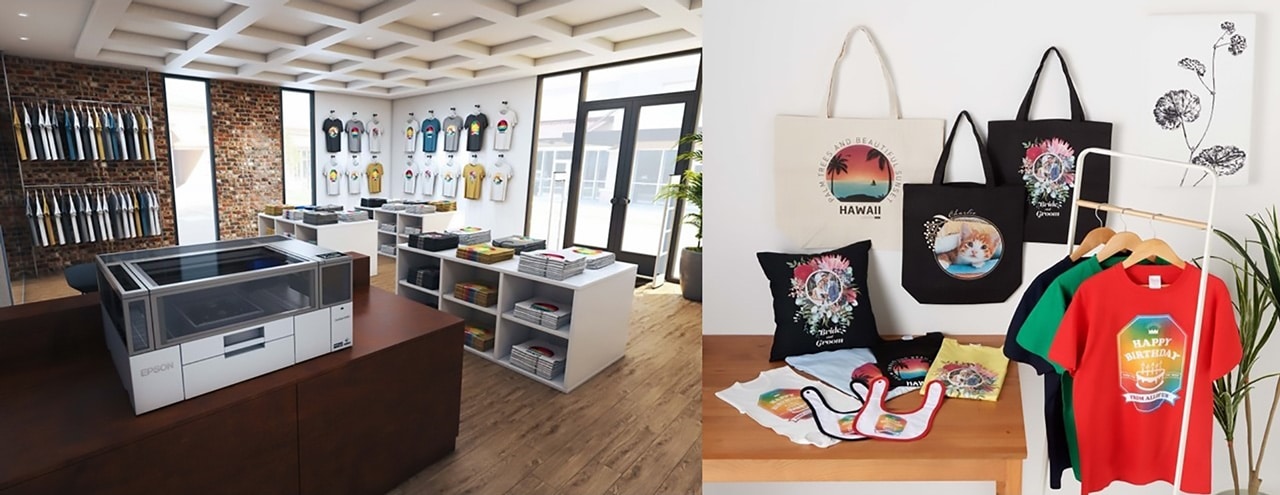 Epson TShirt Drucker SureColor F1000 Lifestyle