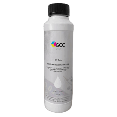 gcc tinte flasche dtf 250ml weiss anti sedimentation